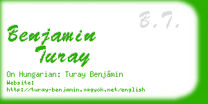 benjamin turay business card